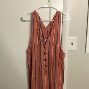 Urban Outfitters Striped Wide Leg Jumpsuit